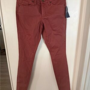 Universal Thread Rust Red High-Rise Slim Jeans